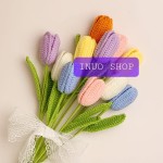 Tulipán de crochet hecho a mano
